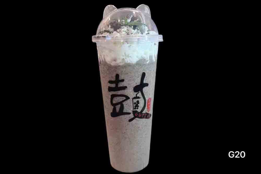 garden oreo milk tea slush